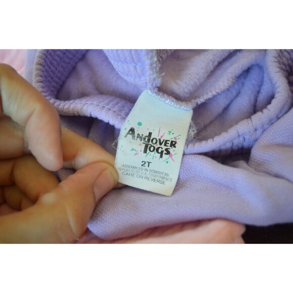 Vintage 90s Baby Girl Outfit 3 Piece Ribbon Birds Ruffled Size 24 Months Pink - Picture 4 of 5